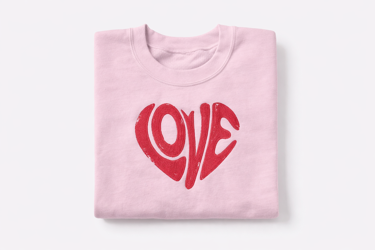 Love Heart Sweatshirt, Valentines Day Pullover, Minimal Love Sweater, Romantic Gift for Her, Cute Valentine Outfit