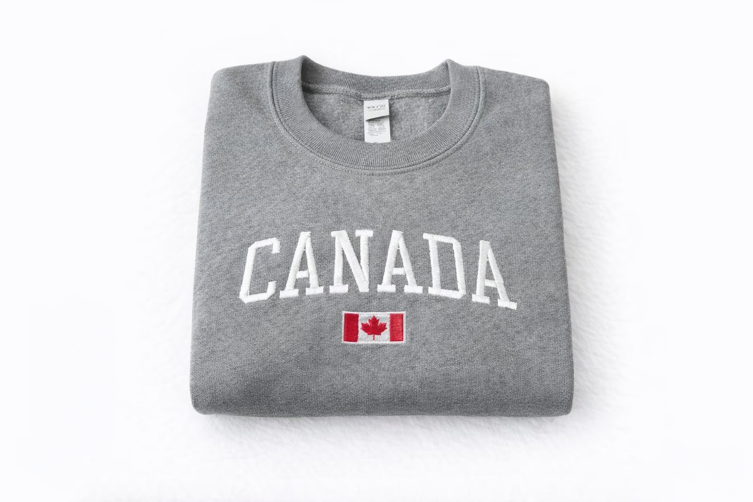 CANADA EMBROIDERED SWEATSHIRT Canada flag sweatshirt Canadian Gifts Canada Flag Crewneck Embroidered Canada Gift Gift for Friend Canada Gift