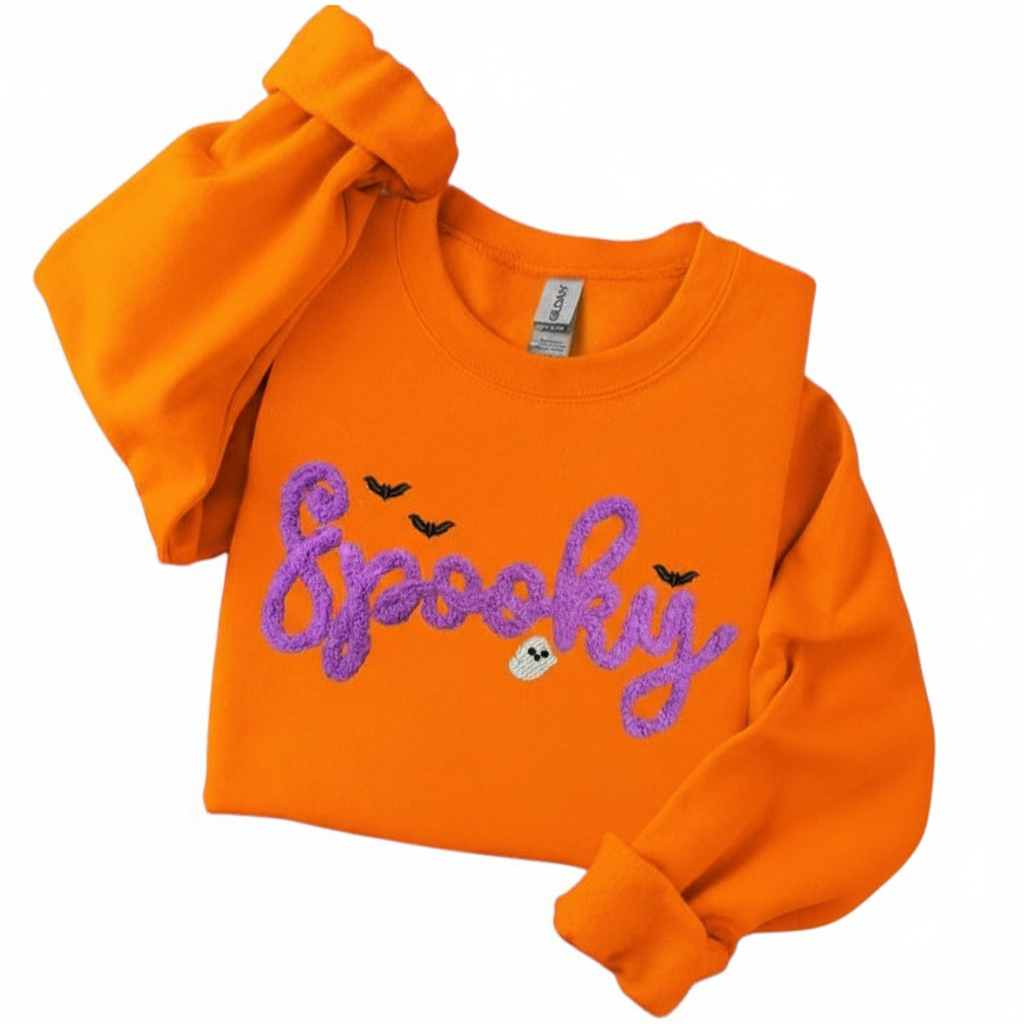 Chenille Yarn Embroidered Sweatshirt, Fuzzy Letter Game Day Crewneck, Team Spirit Shirt, Custom Sports Sweatshirt, Football Mom Gift