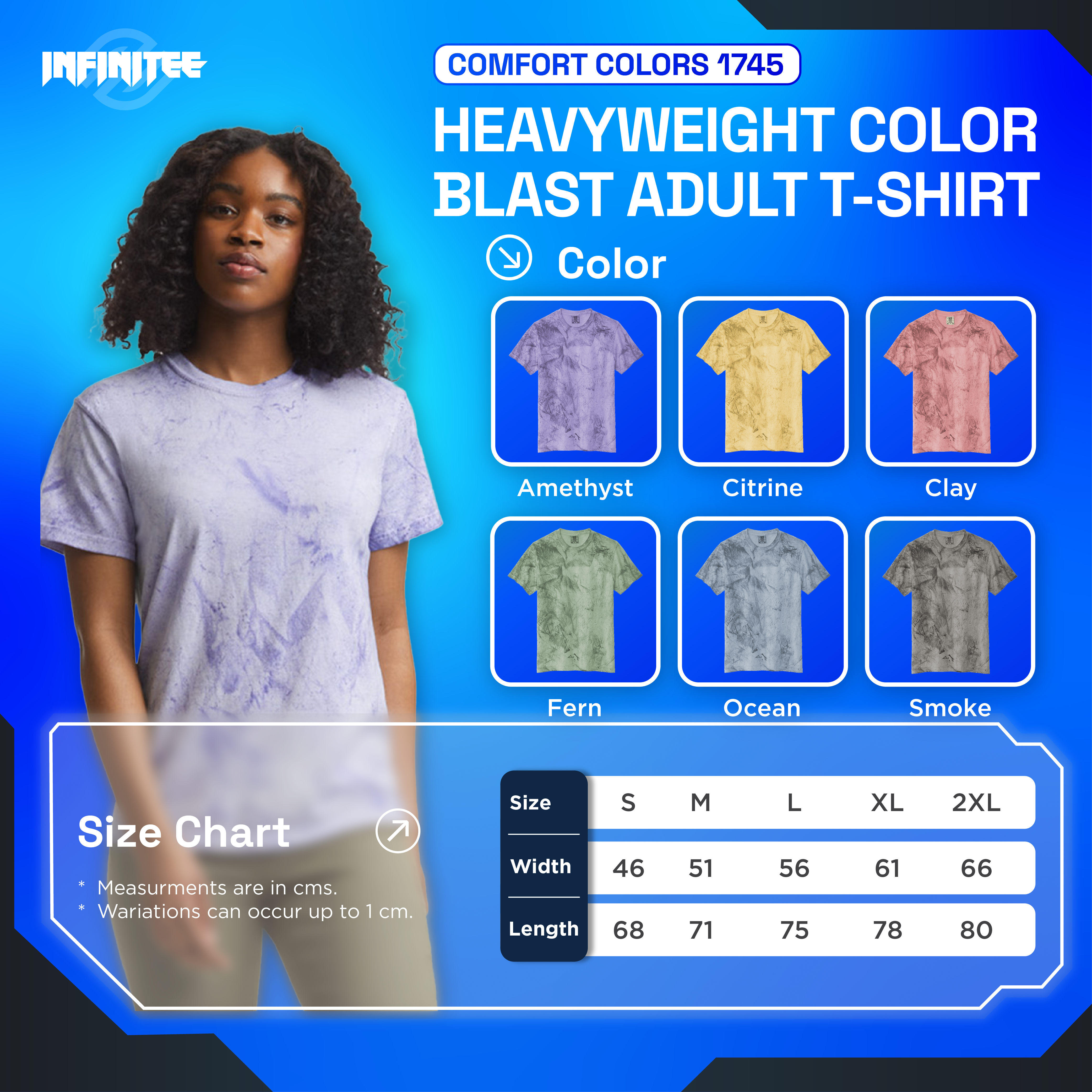 Emb - T-Shirt 1745 Comfort Colors®