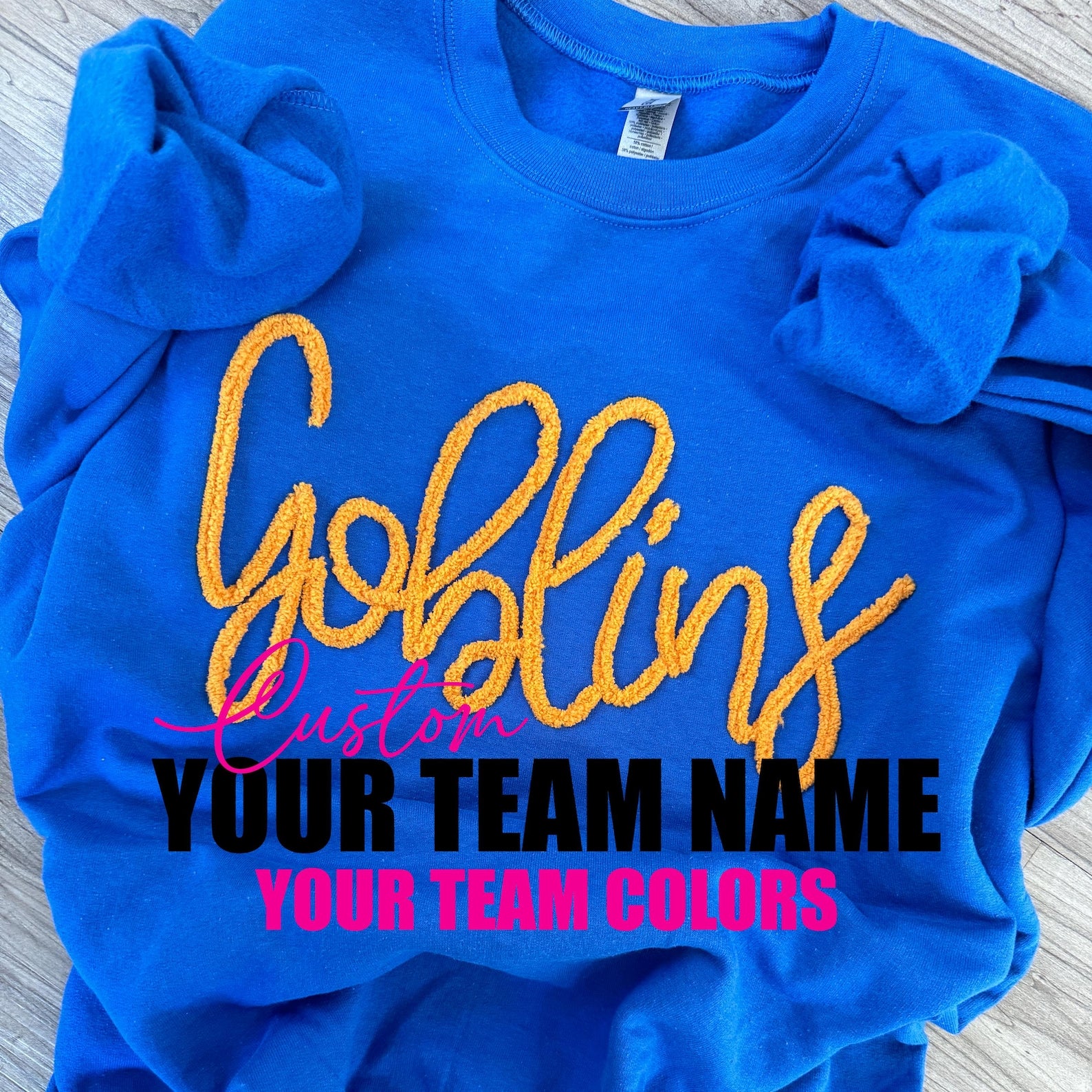 Custom Embroidered Yarn Sweatshirt