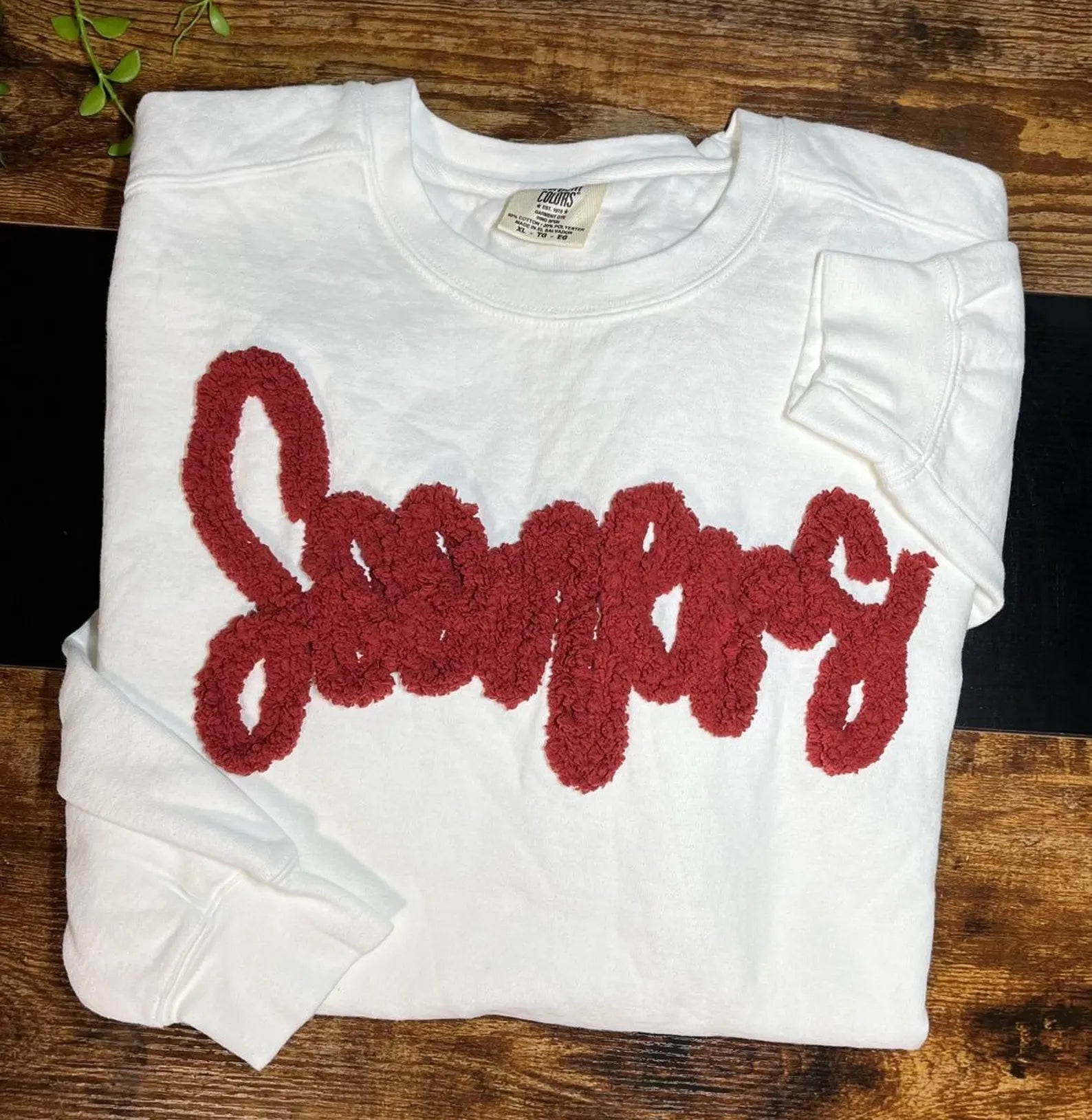 Personalized Chenille Yarn Embroidered - Sweatshirts Comfort Colors®