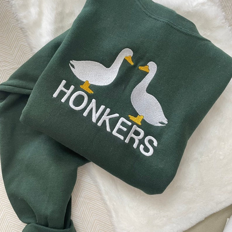 Honkers Goose University Embroidered Crewneck Sweatshirt