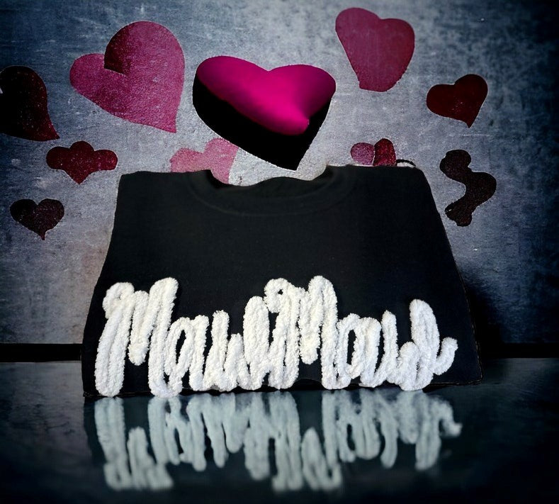 Mama Chenille Yarn Embroidered Sweatshirt | Custom Crewneck | Mother’s Day Gift | Cozy Grandma & Mommy Pullover