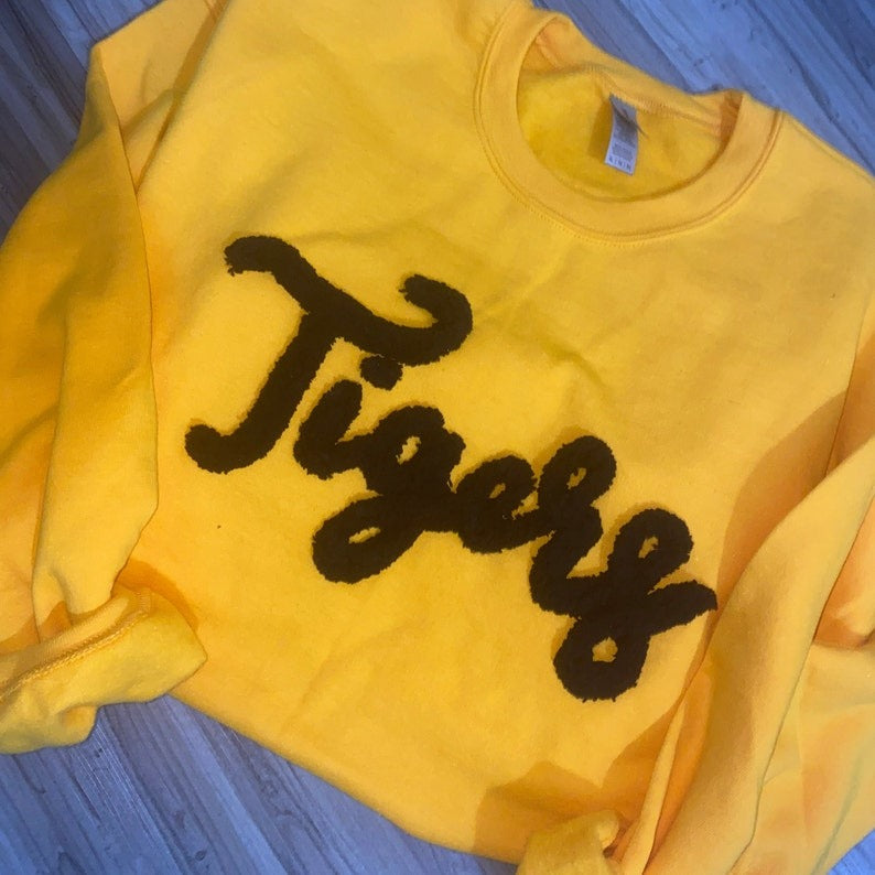 Tigers Sweatshirt: Embroidered Chenille Pullover
