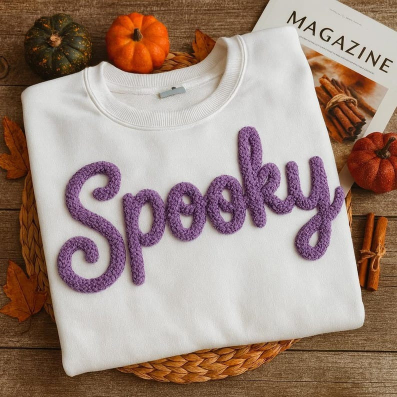 MAMA Claus Chenille Yarn Embroidered Sweatshirt, Family Xmas Matching Shirt, Custom Gift for Mimi Nana Grandma