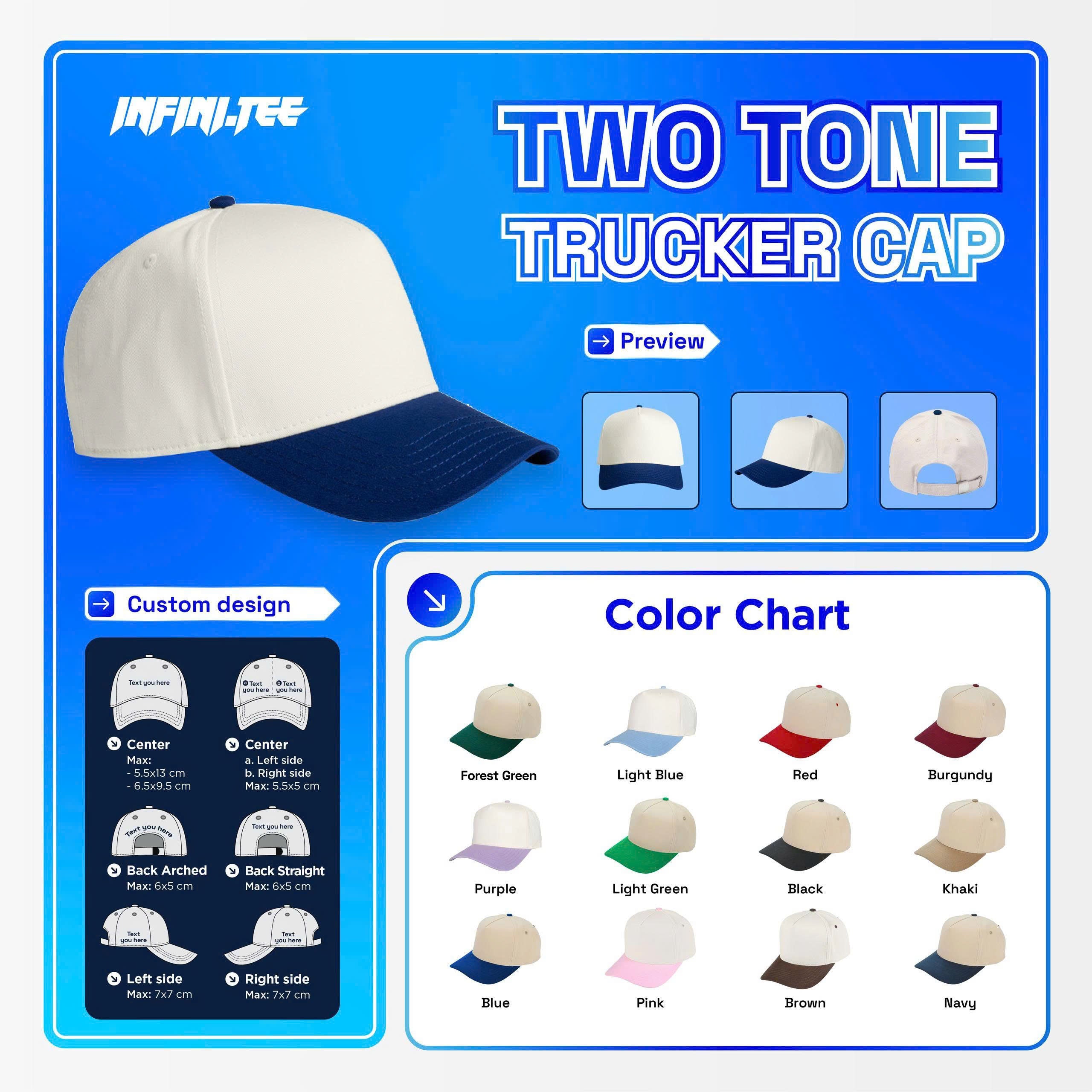 Emb - Two Tone Trucker Cap