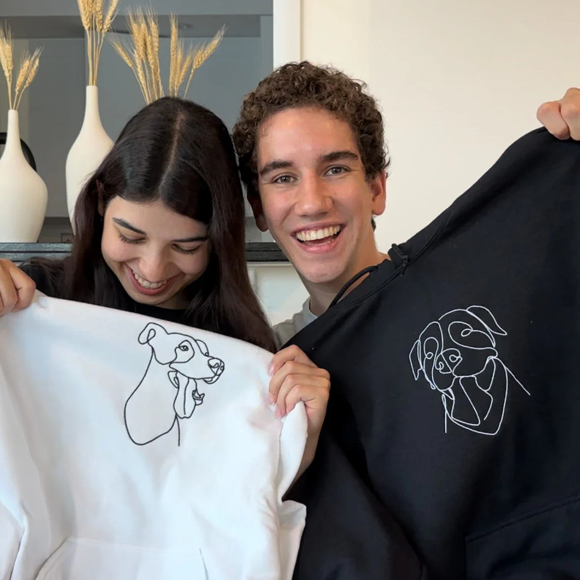 Custom Embroidery Hoodie - Outline Style