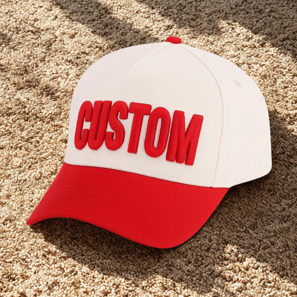 Custom 3D Puff Embroidered Hat – Personalized Baseball Cap with Your Text or Logo