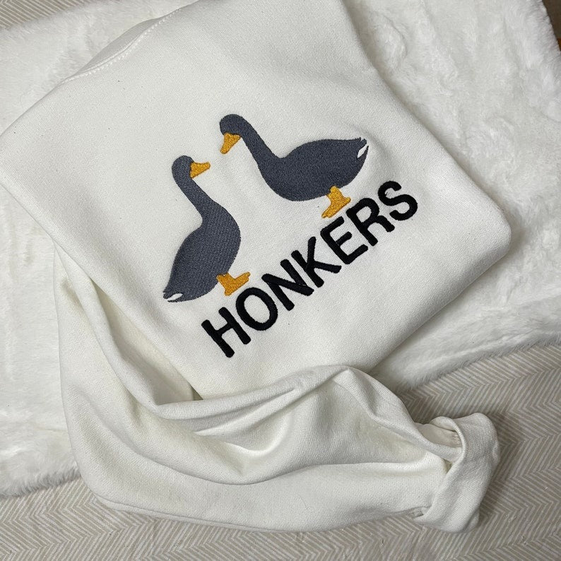 Honkers Goose University Embroidered Crewneck Sweatshirt