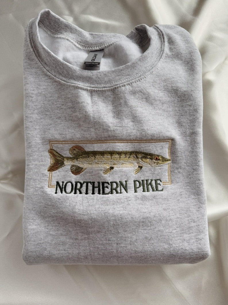 Embroidered Northern Pike Sweatshirt