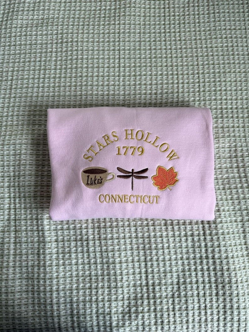 Stars Hollow fall Embroidered Sweatshirt gildan