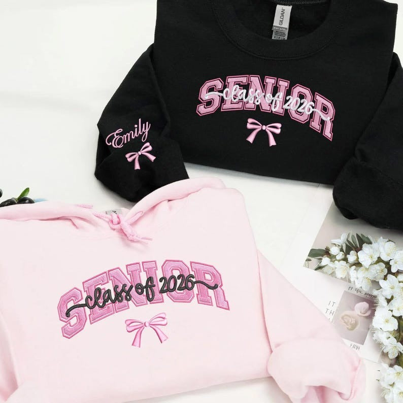 Embroidered Senior 2026 Sweatshirt: High School Class Pride