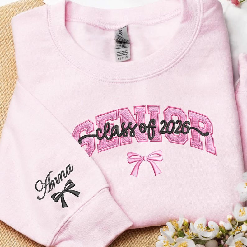 Embroidered Senior 2026 Sweatshirt: High School Class Pride