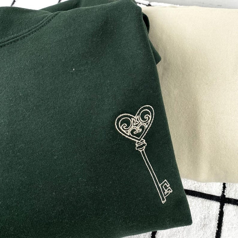 Embroidered You Are The Key To My Heart Hoodies for Couples: Valentines Day Gift for Girlfriend