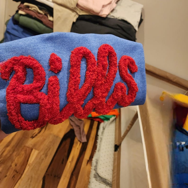 Custom yarn Thankful Thanksgiving Embroidered Crewneck Sweatshirt OR Hoodie, Thankful sweater Yarn chenille Holiday Season Unique cute