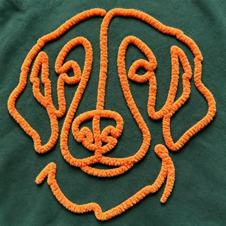 Custom Chenille Yarn Embroidered Pet Sweatshirt – Personalized Dog Hoodie with Photo, Pet Portrait Gift for Dog Mom / Dog Dad