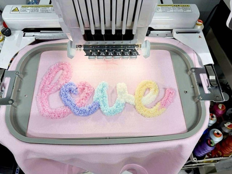 Chenille YARN EMBROIDERED Sweatshirt, Chenille Game Day Fuzzy Letter, Chenille Patch Sports Team Sweatshirt, Team Spirit Shirt, Custom shirt