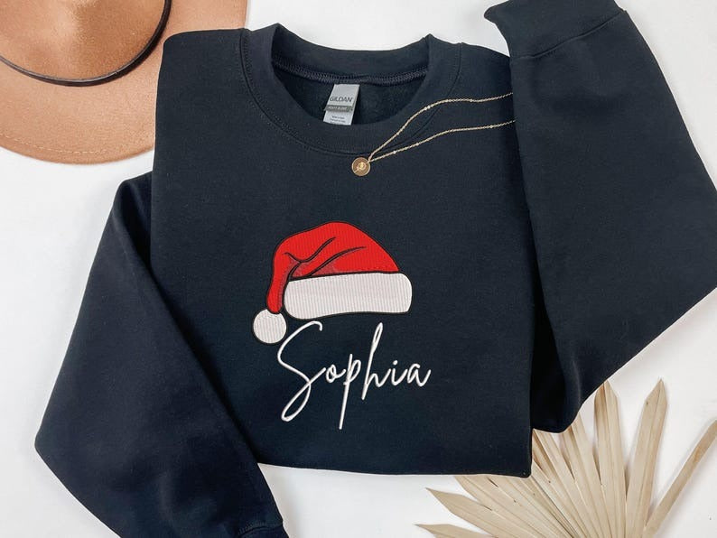 Personalized Embroidered Christmas Train Sweatshirt – Gift for Friends (Copy)